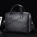 Luxury Men’s Leather Briefcase | 15-Inch Laptop Business Handbag & Casual Shoulder Messenger Bag