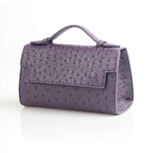 Nocturne Luxe - Women's Ostrich Texture Evening Party Handbag