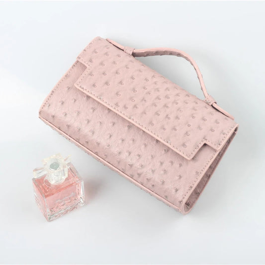 Nocturne Luxe - Women's Ostrich Texture Evening Party Handbag