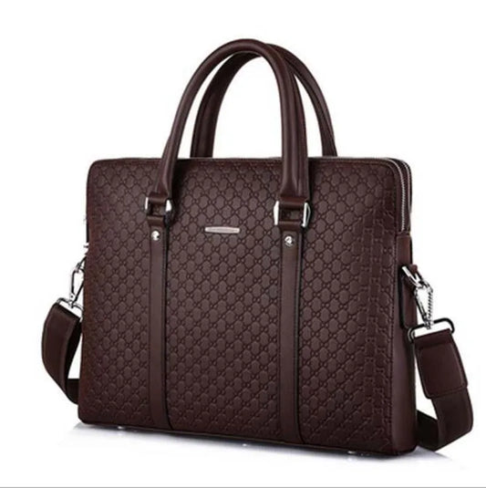 Men’s Leather Business Briefcase | High-Quality Large Capacity Shoulder & Messenger Laptop Bag
