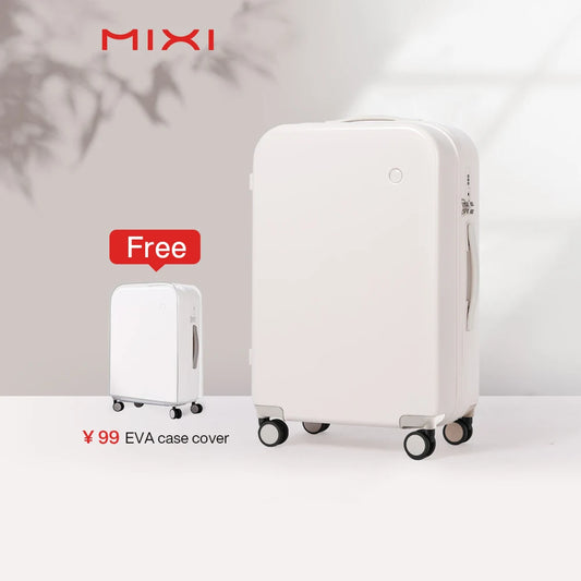 Mixi Puristic Design Hardside Travel Luggage - Rolling Trolley Suitcase for Men & Women, 16"/20"/22"/24"/26"/28"