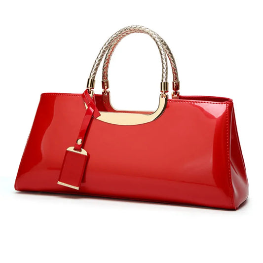 Urban Rebel Rivet Chain Satchel - Vintage Edge Meets Modern Elegance