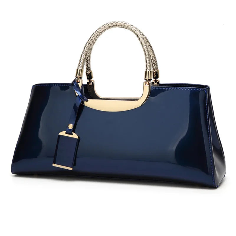 Urban Rebel Rivet Chain Satchel - Vintage Edge Meets Modern Elegance