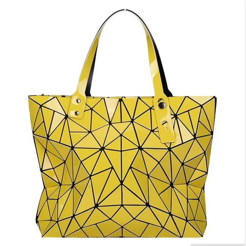 LustraGlow Summer Holographic Tote - Fashion Messenger & Shoulder Bag for Women