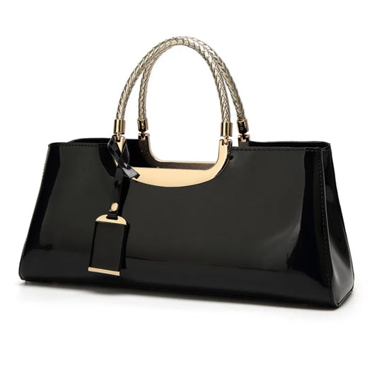 Urban Rebel Rivet Chain Satchel - Vintage Edge Meets Modern Elegance