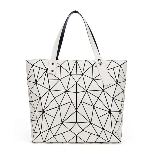 LustraGlow Summer Holographic Tote - Fashion Messenger & Shoulder Bag for Women