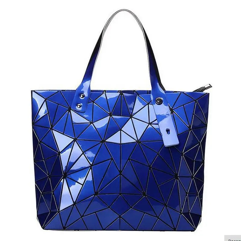 LustraGlow Summer Holographic Tote - Fashion Messenger & Shoulder Bag for Women