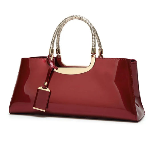 Urban Rebel Rivet Chain Satchel - Vintage Edge Meets Modern Elegance