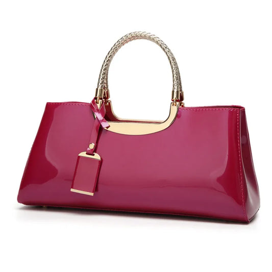 Urban Rebel Rivet Chain Satchel - Vintage Edge Meets Modern Elegance