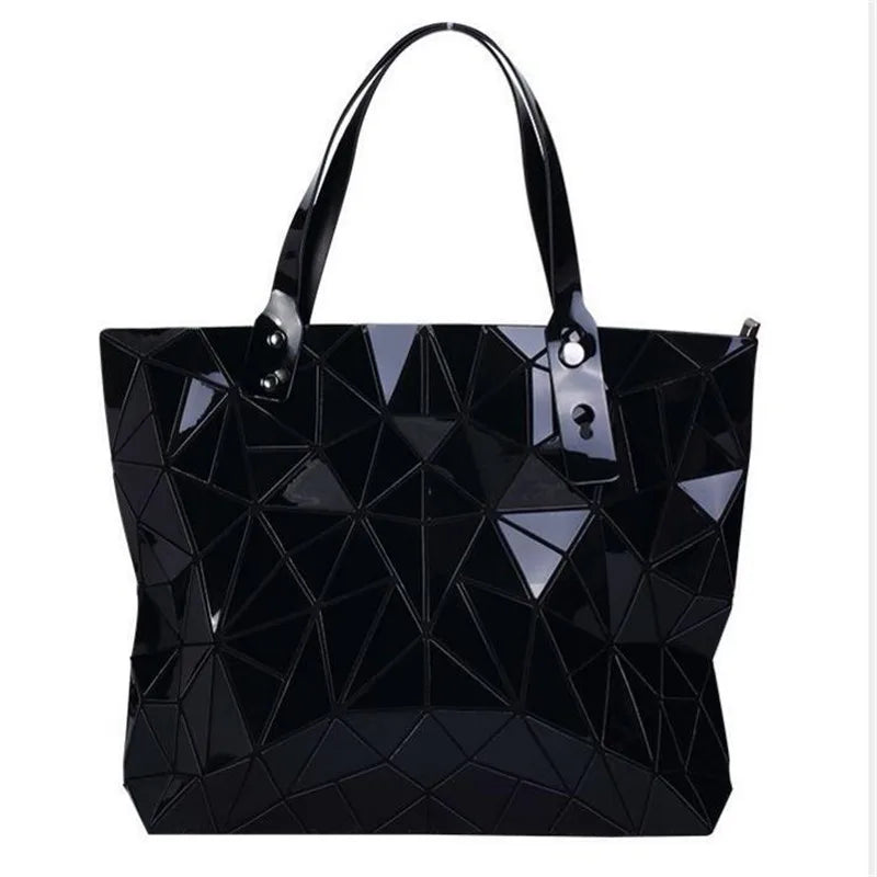 LustraGlow Summer Holographic Tote - Fashion Messenger & Shoulder Bag for Women