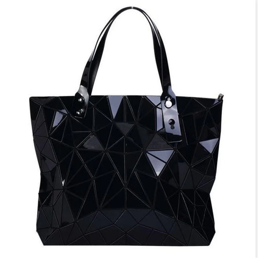 LustraGlow Summer Holographic Tote - Fashion Messenger & Shoulder Bag for Women