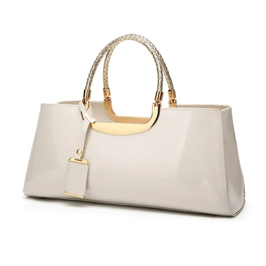 Urban Rebel Rivet Chain Satchel - Vintage Edge Meets Modern Elegance
