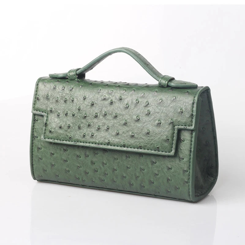 Nocturne Luxe - Women's Ostrich Texture Evening Party Handbag