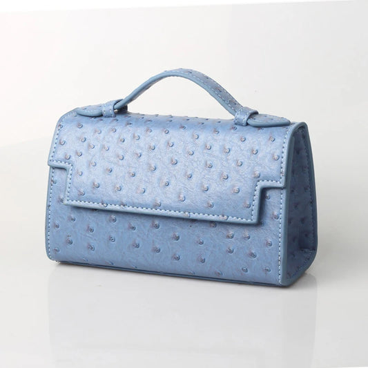 Nocturne Luxe - Women's Ostrich Texture Evening Party Handbag