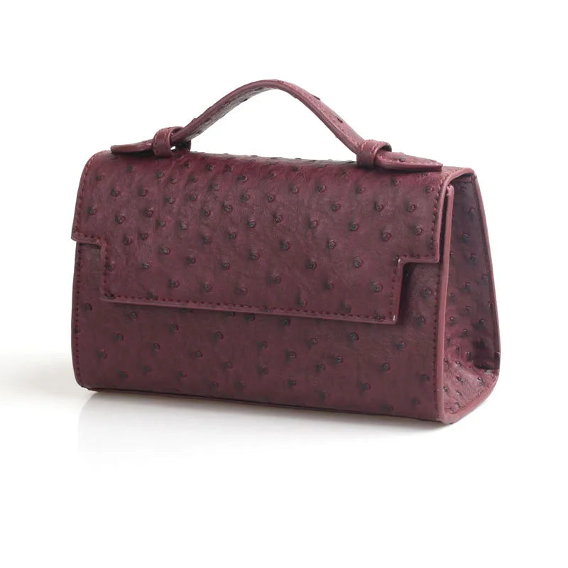 Nocturne Luxe - Women's Ostrich Texture Evening Party Handbag