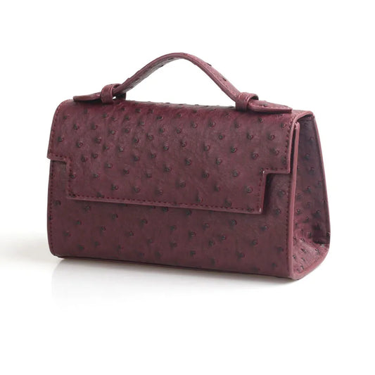 Nocturne Luxe - Women's Ostrich Texture Evening Party Handbag