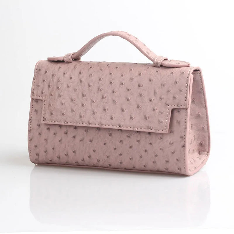 Nocturne Luxe - Women's Ostrich Texture Evening Party Handbag