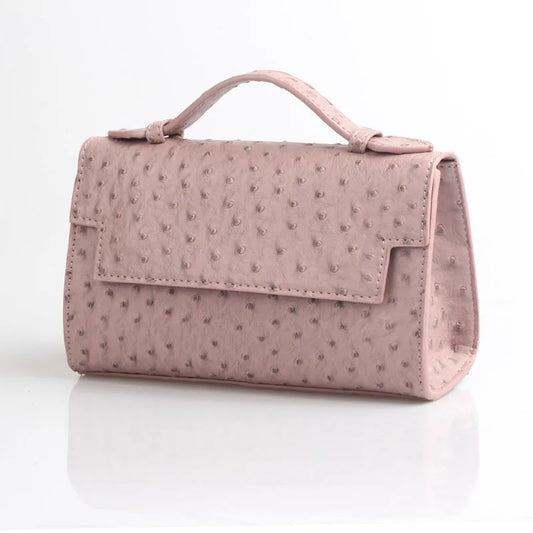 Nocturne Luxe - Women's Ostrich Texture Evening Party Handbag