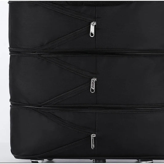 Expandable Foldable Trolley Luggage - 27/32/42 Inch Travel Bag with Wheels for Men & Women, Versatile Weekend Suitcase
