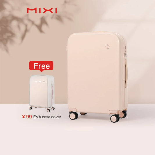 Mixi Puristic Design Hardside Travel Luggage - Rolling Trolley Suitcase for Men & Women, 16"/20"/22"/24"/26"/28"