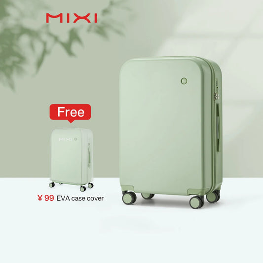 Mixi Puristic Design Hardside Travel Luggage - Rolling Trolley Suitcase for Men & Women, 16"/20"/22"/24"/26"/28"