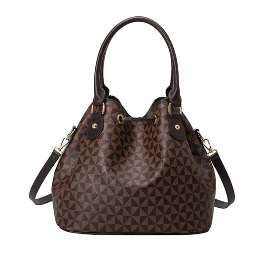 Trendy Women's Printed Bucket Bag - Large Capacity Luxury Crossbody & Shoulder Handbag