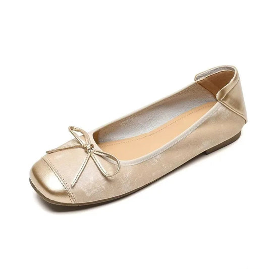 New Style Women’s Bow Ballet Flats – Soft Sole Shallow-Mouth Designer Flats