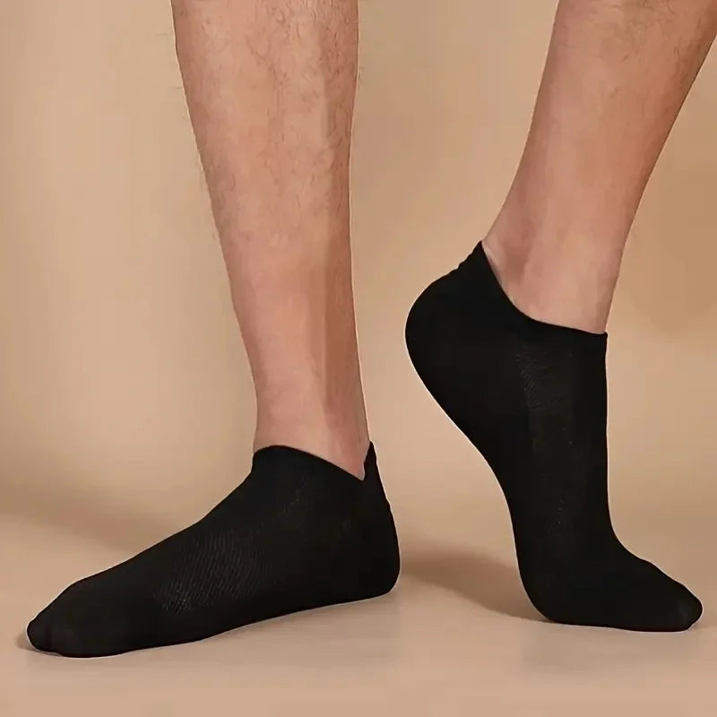Unisex Low-Cut Boat Socks - 10 or 20 Pairs Thin Breathable Anti-Odor Ankle Socks for Men & Women