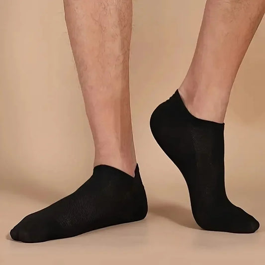 Unisex Low-Cut Boat Socks - 10 or 20 Pairs Thin Breathable Anti-Odor Ankle Socks for Men & Women
