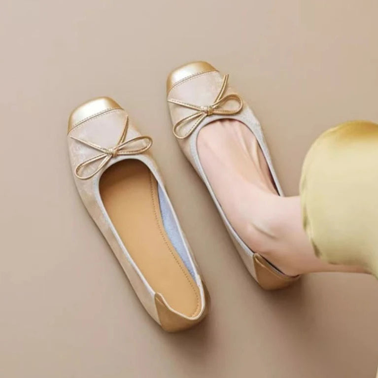 New Style Women’s Bow Ballet Flats – Soft Sole Shallow-Mouth Designer Flats