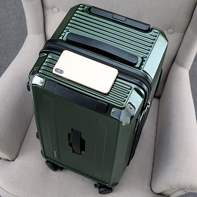 Luxury Large-Capacity Travel Trolley Luggage - 22 to 36 Inch Silent Brake Suitcase for Men & Women