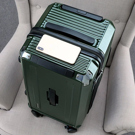 Luxury Large-Capacity Travel Trolley Luggage - 22 to 36 Inch Silent Brake Suitcase for Men & Women