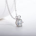 3CT / 5CT D Color Moissanite Pendant Necklace - 18K Gold Plated Lab Diamond Necklace, Top Quality Fine Jewelry Gift