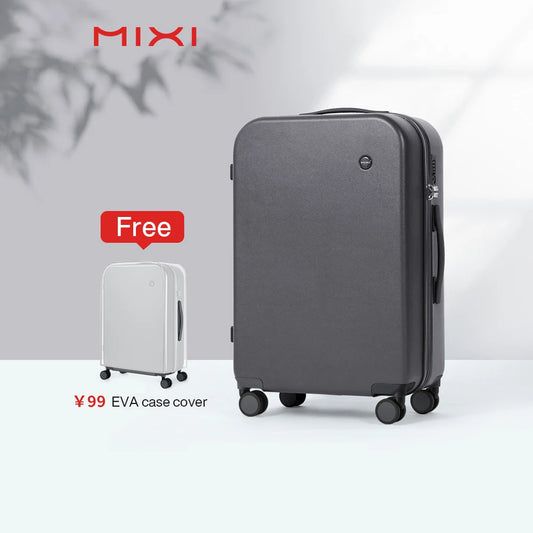 Mixi Puristic Design Hardside Travel Luggage - Rolling Trolley Suitcase for Men & Women, 16"/20"/22"/24"/26"/28"