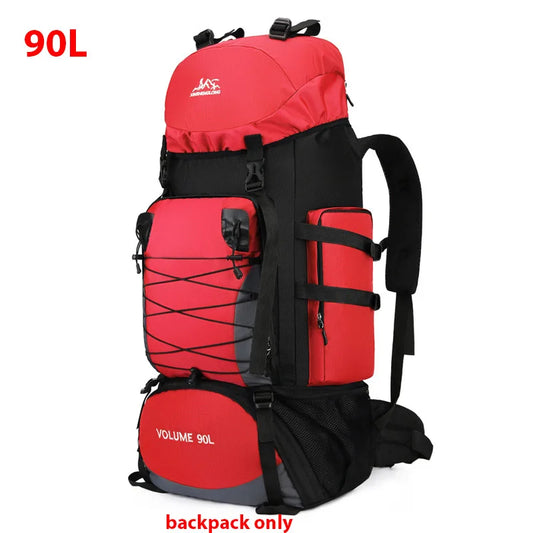 90L Large Capacity Travel & Camping Backpack - Outdoor Hiking, Climbing, and Mountaineering Rucksack for Men & Women