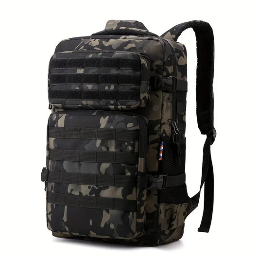 Men’s Tactical Camouflage Backpack - Large Capacity Multi-Layer Outdoor Hiking & Camping Pack