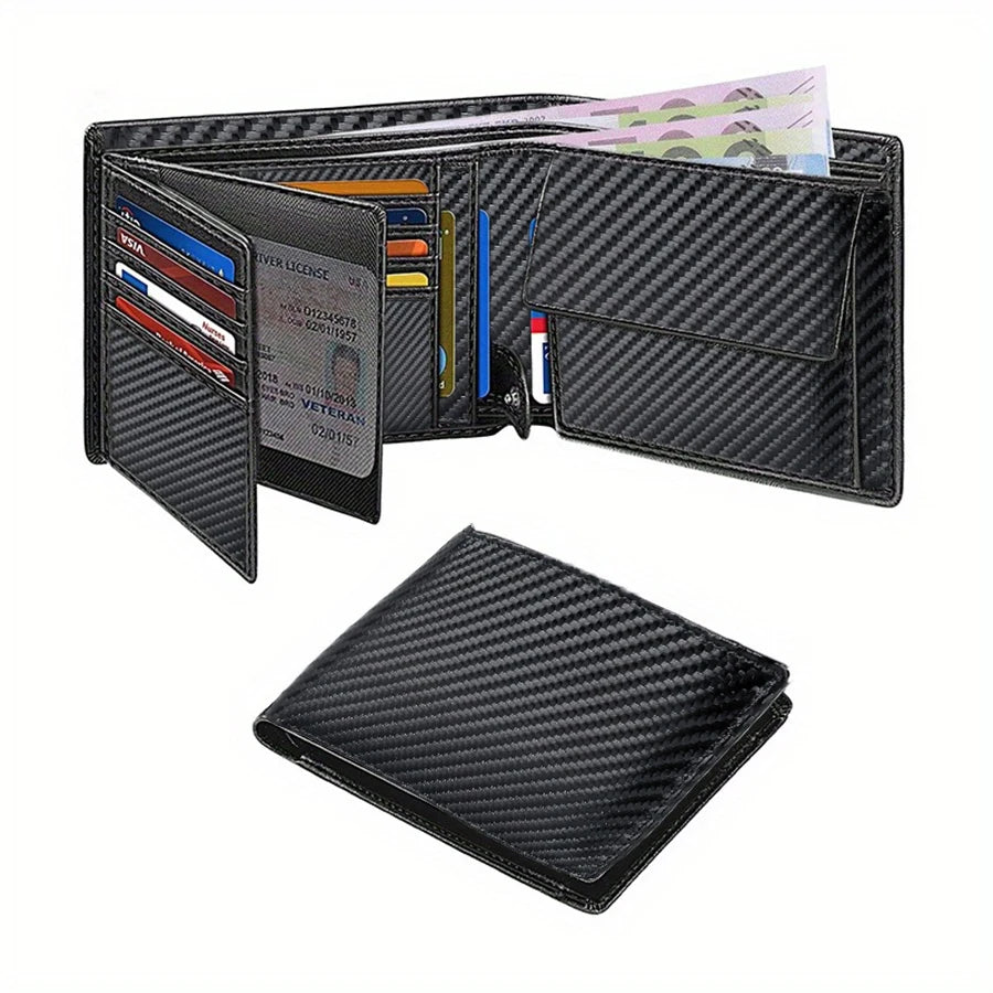 Men’s Multi-Functional Slim Wallet | RFID-Blocking Wallet with 15 Card Slots