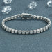 Luxury Asscher Moissanite Engagement Tennis Bracelet - 925 Sterling Silver Diamond Chain for Women