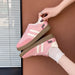 Cute Embroidered Sports Shoes - Non-Slip Casual Tennis Sneakers for Women