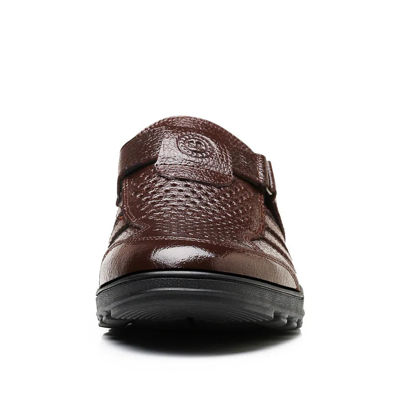 VenturoSoft Leather Sandals
