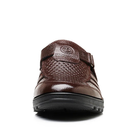 VenturoSoft Leather Sandals