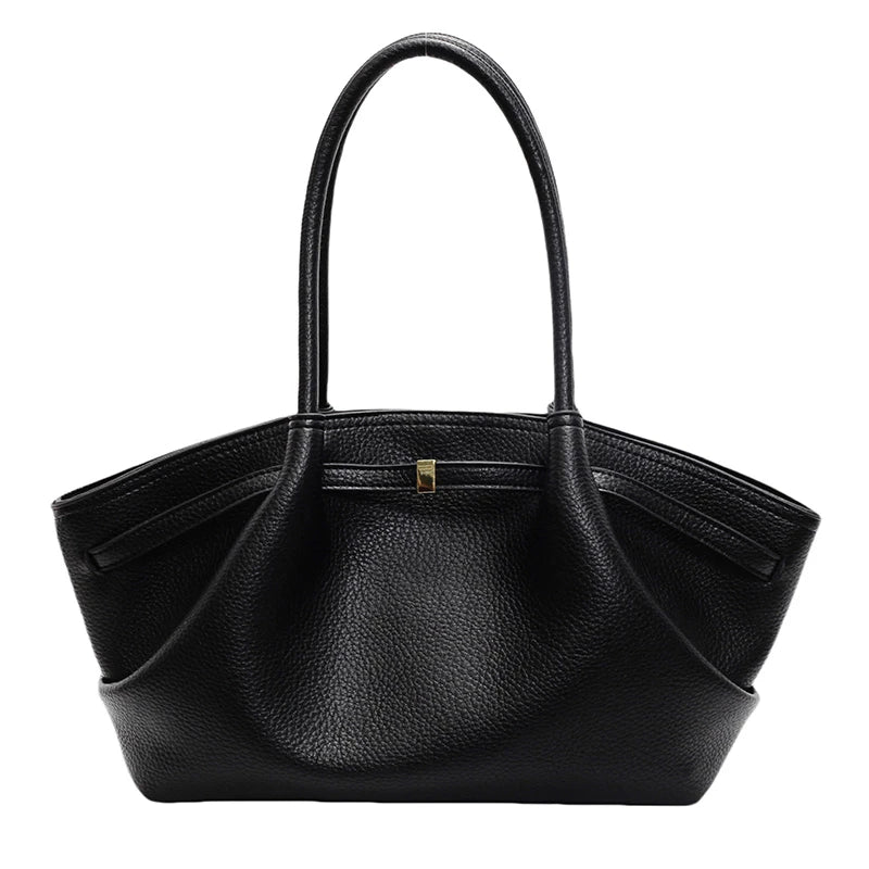 Moods Lychee Pattern Underarm Shoulder Bags For Women Soft PU Leather Large Capacity Mini Tote Bag