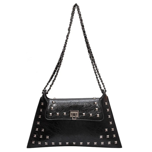 Vintage Rivet Charm - Multi-Style Chain Shoulder & Crossbody Handbag for Women