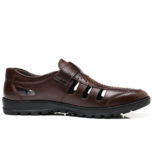 VenturoSoft Leather Sandals