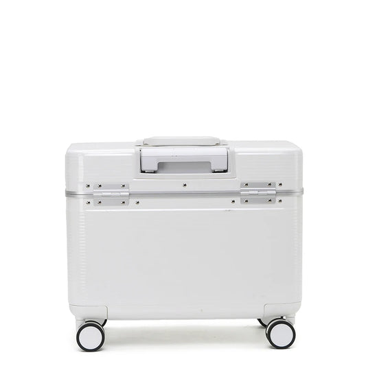 Aluminum Alloy Frame ABS Trolley Suitcase - Top-Opening Boarding Luggage with Universal Wheels & TSA Customs Code Lock