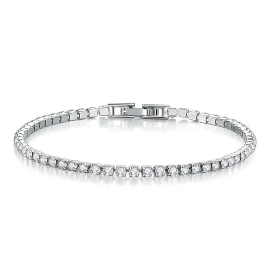 Real Moissanite Bracelet - Sparkling 925 Sterling Silver Luxury Jewelry for Weddings & Parties