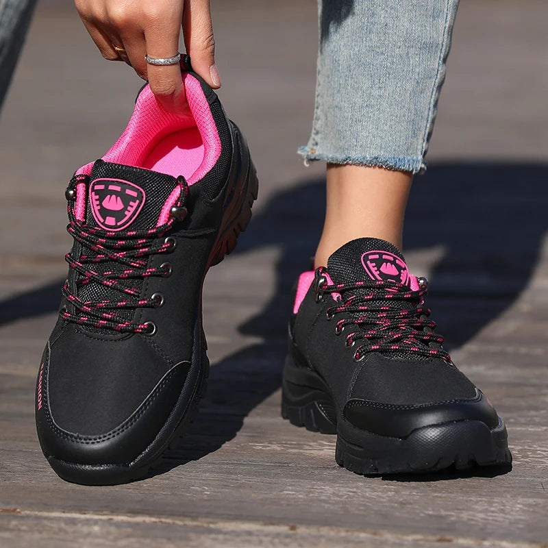 Women’s Outdoor Hiking Shoes - Waterproof Non-Slip Sneakers, Comfortable Walking & Climbing Footwear