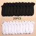 Unisex Low-Cut Boat Socks - 10 or 20 Pairs Thin Breathable Anti-Odor Ankle Socks for Men & Women