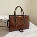 CrocLuxe Essential Tote - Elegant Large Capacity Work & Travel Handbag for Women