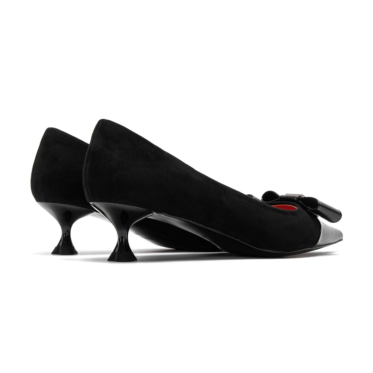 Women’s Winter High Heels - Velvet Black Shoes, Business & Dinner Heels